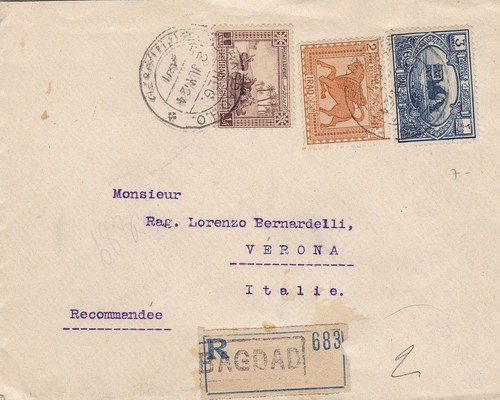 1924 irak einschreiben - irak, von
